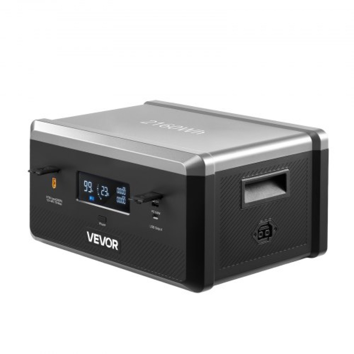VEVOR Extra Battery for Portable Power Station, 2160Wh LiFePO4 Extra Expansion Battery με 3 θύρες εξόδου για οικιακή χρήση, υπαίθριο κάμπινγκ, οδικά ταξίδια, RVs, έκτακτες ανάγκες