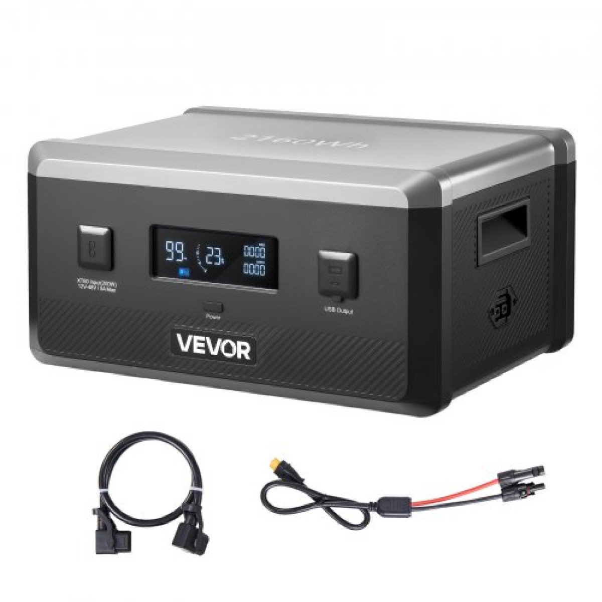 VEVOR Extra Battery for Portable Power Station, 2160Wh LiFePO4 Extra Expansion Battery με 3 θύρες εξόδου για οικιακή χρήση, υπαίθριο κάμπινγκ, οδικά ταξίδια, RVs, έκτακτες ανάγκες