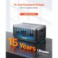VEVOR Extra Battery for Portable Power Station, 2160Wh LiFePO4 Extra Expansion Battery με 3 θύρες εξόδου για οικιακή χρήση, υπαίθριο κάμπινγκ, οδικά ταξίδια, RVs, έκτακτες ανάγκες