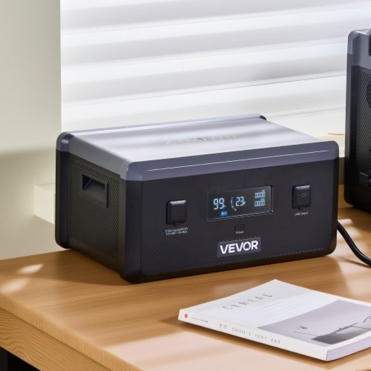 VEVOR Extra Battery for Portable Power Station, 2160Wh LiFePO4 Extra Expansion Battery με 3 θύρες εξόδου για οικιακή χρήση, υπαίθριο κάμπινγκ, οδικά ταξίδια, RVs, έκτακτες ανάγκες