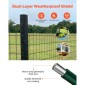VEVOR Farm Fence, 1,2 x 25 m, 2 x 4 in Mesh Περίφραξη από γαλβανισμένο ατσάλινο σύρμα 2,1 mm για βοοειδή, γουρούνια και πρόβατα, περίφραξη ζωικού κεφαλαίου με επίστρωση βινυλίου βαρέως τύπου για περιβλήματα ζώων, σύρμα κλουβιού, φράχτες κήπου, πράσινο