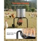 VEVOR Chicken Plucker Machine, 400mm Drum, 500W & 230RPM Electric Chicken Plucking Machine με 114 μαλακά δάχτυλα & τροχούς μεταφοράς, αφαίρεση φτερού από ανοξείδωτο χάλυβα για επεξεργασία 1-2 νεοσσών μία φορά
