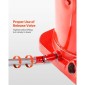 VEVOR Air Hydraulic Bottle Jack, 50 Ton (110231,5 lbs) Χωρητικότητα, Εύρος ανύψωσης 265-410 mm, Πνευματικός/Χειροκίνητος συγκολλημένος γρύλος φιάλης βαρέως τύπου με αντλία για SUV, Pickup, Truck, RV, Auto Repair, Red
