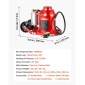 VEVOR Air Hydraulic Bottle Jack, 50 Ton (110231,5 lbs) Χωρητικότητα, Εύρος ανύψωσης 265-410 mm, Πνευματικός/Χειροκίνητος συγκολλημένος γρύλος φιάλης βαρέως τύπου με αντλία για SUV, Pickup, Truck, RV, Auto Repair, Red