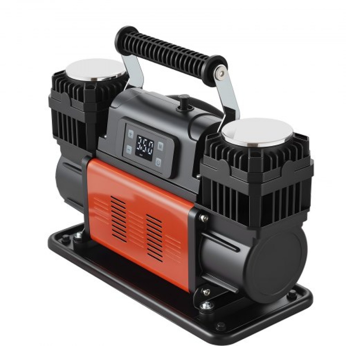 VEVOR Dual-Cylinder Heavy Duty Air Compressor, 300L/min Auto-Stop Portable Tire Inflator, 12V 150PSI Offroad Air Pump με ψηφιακή οθόνη LCD & αντάπτορες για Truck Car SUV 4 x 4 Vehicle RV