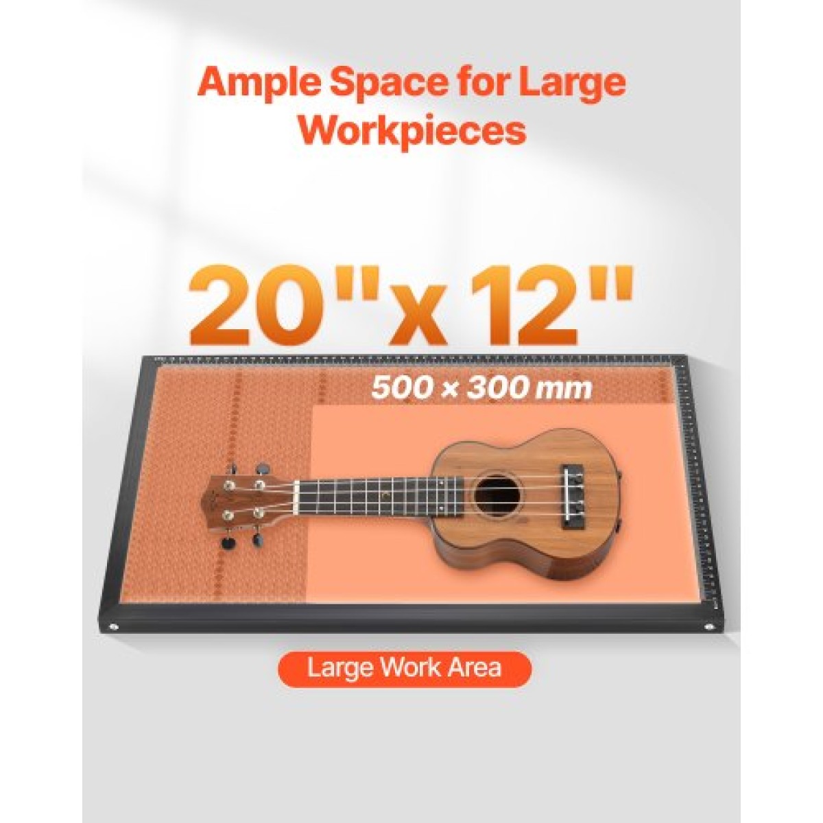 VEVOR 55W CO2 Laser Engraver, 500 x 300 mm, Desktop CO2 Laser Engraver and Cutter Machine με κάμερα 16MP, αντλία νερού, περιστροφικός άξονας, συμβατός με LightBurn CorelDRAW RDWorks, για Ξύλο Ακρυλικό Γυαλί