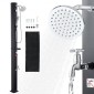 VEVOR 40L Solar Θερμαινόμενο Ντους, Ύψος ντουζιέρας 205cm, Υπαίθριο Ντους, με Βρύση Χειρός & Πόδι, Ρύθμιση Ζεστού & Κρύου Νερού, Ανεξάρτητη για Παραλία Πισίνα στην Πισινή Πισίνα, Μαύρο