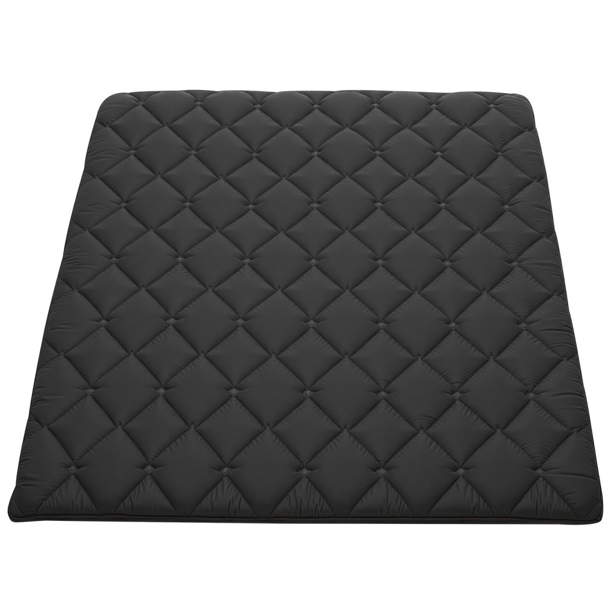 VEVOR Japanese Tatami Mat, Queen Size Πτυσσόμενο Γιαπωνέζικο Στρώμα Τατάμι, Στρώμα Futon με Αποθηκευτική τσάντα & Στερέωμα, Πατάκι δαπέδου 9 στρώσεων για ύπνο, κοιτώνα, διαλογισμός, γιόγκα, 2032 x 1524 x 89 mm, μαύρο