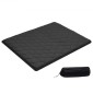 VEVOR Japanese Tatami Mat, Queen Size Πτυσσόμενο Γιαπωνέζικο Στρώμα Τατάμι, Στρώμα Futon με Αποθηκευτική τσάντα & Στερέωμα, Πατάκι δαπέδου 9 στρώσεων για ύπνο, κοιτώνα, διαλογισμός, γιόγκα, 2032 x 1524 x 89 mm, μαύρο