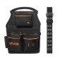 VEVOR Tool Pouch with Belt, 14 Pockets Professional Tool Belt Pouch for men, Heavy Duty Αποσπώμενη ρυθμιζόμενη βοηθητική τσάντα εργασίας για Ηλεκτρολόγο, Ξυλουργό, Κατασκευές, Ρυθμίζει μέση 83 cm έως 127 cm