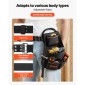 VEVOR Tool Pouch with Belt, 14 Pockets Professional Tool Belt Pouch for men, Heavy Duty Αποσπώμενη ρυθμιζόμενη βοηθητική τσάντα εργασίας για Ηλεκτρολόγο, Ξυλουργό, Κατασκευές, Ρυθμίζει μέση 83 cm έως 127 cm