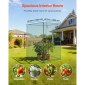 VEVOR Crop Cage, 1,2 x 1,2 x 1,8 m Σκηνή φυτοπροστασίας με πόρτα με φερμουάρ, ψηλό κλουβί καλλιέργειας ανθεκτικό στον άνεμο, εύκολο στην εγκατάσταση, υπαίθριο υπερυψωμένο κάλυμμα κρεβατιού, δίχτυ ντομάτας για γκαζόν βεράντας κήπου