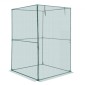 VEVOR Crop Cage, 1,2 x 1,2 x 1,8 m Σκηνή φυτοπροστασίας με πόρτα με φερμουάρ, ψηλό κλουβί καλλιέργειας ανθεκτικό στον άνεμο, εύκολο στην εγκατάσταση, υπαίθριο υπερυψωμένο κάλυμμα κρεβατιού, δίχτυ ντομάτας για γκαζόν βεράντας κήπου