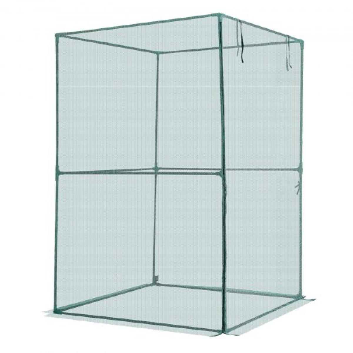 VEVOR Crop Cage, 1,2 x 1,2 x 1,8 m Σκηνή φυτοπροστασίας με πόρτα με φερμουάρ, ψηλό κλουβί καλλιέργειας ανθεκτικό στον άνεμο, εύκολο στην εγκατάσταση, υπαίθριο υπερυψωμένο κάλυμμα κρεβατιού, δίχτυ ντομάτας για γκαζόν βεράντας κήπου