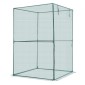 VEVOR Crop Cage, 1,2 x 1,2 x 1,8 m Σκηνή φυτοπροστασίας με πόρτα με φερμουάρ, ψηλό κλουβί καλλιέργειας ανθεκτικό στον άνεμο, εύκολο στην εγκατάσταση, υπαίθριο υπερυψωμένο κάλυμμα κρεβατιού, δίχτυ ντομάτας για γκαζόν βεράντας κήπου