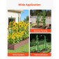 VEVOR Garden Stakes, 15 Pack, 1705 mm, Μεταλλικοί πάσσαλοι ντομάτας με πλαστική επικάλυψη, Garden Sticks για υποστήριξη φυτών, με μυτερό άκρο και αντιολισθητικά εξογκώματα για καλλιέργεια αναρριχώμενων φυτών, λαχανικά εξωτερικού χώρου