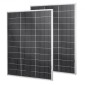 VEVOR 2PCS 100W Bifacial Solar Panels, Μονοκρυσταλλική Μονάδα Φ/Β τύπου N 23% υψηλής απόδοσης με έξοδο MC4 & πλαίσιο αλουμινίου, αδιάβροχο ηλιακό πάνελ IP67 για σκάφος αυτοκινήτου RV Flat Rooftop Off-Grid