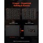 Τσάντα με φιγούρες μεταφοράς VEVOR Miniature Storage, Ταιριάζει σε μοντέλα κλίμακας 1:500-1:750, Τσάντα μεταφοράς μινιατούρα με ρυθμιζόμενο ιμάντα ώμου, 3 στρώσεις αφρού για μεγάλη χωρητικότητα αποθήκευσης (Δεν περιλαμβάνονται τα μίνι)