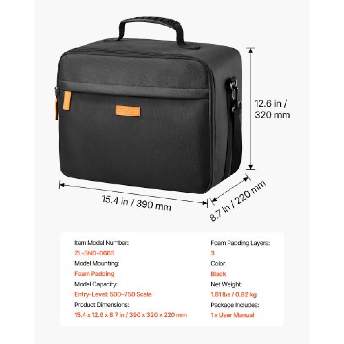 Τσάντα με φιγούρες μεταφοράς VEVOR Miniature Storage, Ταιριάζει σε μοντέλα κλίμακας 1:500-1:750, Τσάντα μεταφοράς μινιατούρα με ρυθμιζόμενο ιμάντα ώμου, 3 στρώσεις αφρού για μεγάλη χωρητικότητα αποθήκευσης (Δεν περιλαμβάνονται τα μίνι)