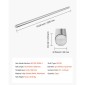 Ράβδος γραμμικής κίνησης VEVOR 2PCS, 20 mm x 1200 mm (0,79 x 47,24 ίντσες), άξονας γραμμικής ράβδου από ανθρακούχο χάλυβα SFC20, Anti Rust and High Precision, Άξονας υψηλής σκληρότητας, για κοπή λείανσης μηχανής διάτρησης