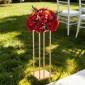 VEVOR Wedding Flower Stand, 10PCS 23,62 ιντσών Στάντ λουλουδιών, Floral Stand με Μεταλλικό Laminate, Κυλινδρικό Κυβικό Floral Βάση οθόνης για γάμο, πάρτι, γενέθλια, σπίτι, γαλλικά χρυσά stand