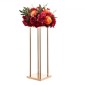 VEVOR Wedding Flower Stand, 10PCS 23,62 ιντσών Στάντ λουλουδιών, Floral Stand με Μεταλλικό Laminate, Κυλινδρικό Κυβικό Floral Βάση οθόνης για γάμο, πάρτι, γενέθλια, σπίτι, γαλλικά χρυσά stand