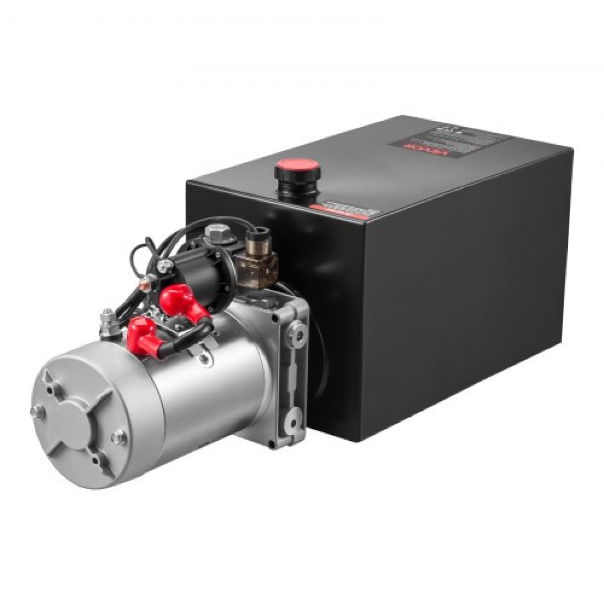 Υδραυλική μονάδα VEVOR 10 L, Αντλία Dump Trailer Single Acting, Max Relief Pressure 22 MPa & 3,4 L/min Rate, DC 12V Hydraulic Pump with Metal Reservoir for Dump Trailer Car Lifting