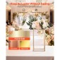 VEVOR Wedding Flower Stand, 10PCS 15,75 ιντσών Στάντ λουλουδιών, Floral Stand με ακρυλικό Laminate, Ορθογώνια φλοράλ θήκη για γάμο, πάρτι, γενέθλια, σπίτι, γαλλικά χρυσά stand