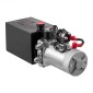 VEVOR 6 L Hydraulic Power Unit, Single Acting Dump Trailer Pump, 22 MPa Max Relief Pressure & 3,4 L/min Rate, DC 12V Hydraulic Pump with Metal Reservoir for Dump Trailer Car Lifting, Μαύρο