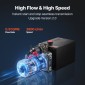 VEVOR 6 L Hydraulic Power Unit, Single Acting Dump Trailer Pump, 22 MPa Max Relief Pressure & 3,4 L/min Rate, DC 12V Hydraulic Pump with Metal Reservoir for Dump Trailer Car Lifting, Μαύρο