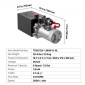 VEVOR 6 L Hydraulic Power Unit, Single Acting Dump Trailer Pump, 22 MPa Max Relief Pressure & 3,4 L/min Rate, DC 12V Hydraulic Pump with Metal Reservoir for Dump Trailer Car Lifting, Μαύρο