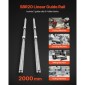 VEVOR Linear Rail Kit, SBR20, 2Pcs 2000 mm (78,74 ίντσες) Ράγες οδηγών γραμμικής κίνησης και μπλοκ ρουλεμάν 4 τμχ, Πλήρως υποστηριζόμενος άξονας, για κοπή, λείανση, φρέζα, μηχανήματα διάτρησης και άλλα