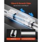 VEVOR Linear Rail Kit, SBR20, 2Pcs 2000 mm (78,74 ίντσες) Ράγες οδηγών γραμμικής κίνησης και μπλοκ ρουλεμάν 4 τμχ, Πλήρως υποστηριζόμενος άξονας, για κοπή, λείανση, φρέζα, μηχανήματα διάτρησης και άλλα