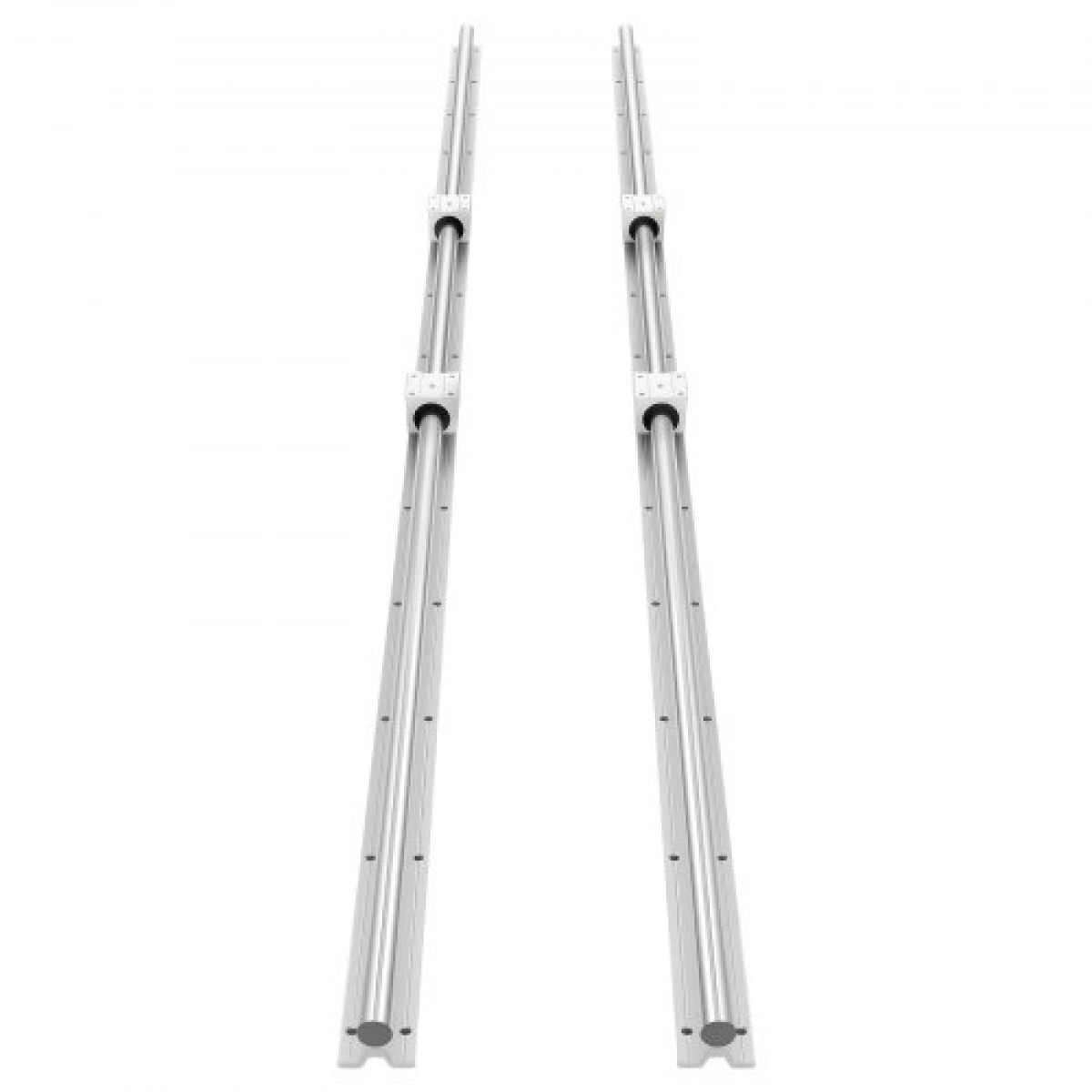 VEVOR Linear Rail Kit, SBR20, 2Pcs 2000 mm (78,74 ίντσες) Ράγες οδηγών γραμμικής κίνησης και μπλοκ ρουλεμάν 4 τμχ, Πλήρως υποστηριζόμενος άξονας, για κοπή, λείανση, φρέζα, μηχανήματα διάτρησης και άλλα