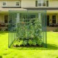 VEVOR Crop Cage, 2,9 x 1,94 x 1,94 m Σκηνή φυτοπροστασίας με πόρτα με φερμουάρ, ψηλό κλωβό καλλιέργειας ανθεκτικό στον άνεμο, εύκολο στην εγκατάσταση, υπαίθριο υπερυψωμένο κάλυμμα κρεβατιού, δίχτυ ντομάτας για γκαζόν βεράντας κήπου
