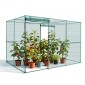 VEVOR Crop Cage, 2,9 x 1,94 x 1,94 m Σκηνή φυτοπροστασίας με πόρτα με φερμουάρ, ψηλό κλωβό καλλιέργειας ανθεκτικό στον άνεμο, εύκολο στην εγκατάσταση, υπαίθριο υπερυψωμένο κάλυμμα κρεβατιού, δίχτυ ντομάτας για γκαζόν βεράντας κήπου