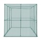 VEVOR Crop Cage, 2,9 x 1,94 x 1,94 m Σκηνή φυτοπροστασίας με πόρτα με φερμουάρ, ψηλό κλωβό καλλιέργειας ανθεκτικό στον άνεμο, εύκολο στην εγκατάσταση, υπαίθριο υπερυψωμένο κάλυμμα κρεβατιού, δίχτυ ντομάτας για γκαζόν βεράντας κήπου