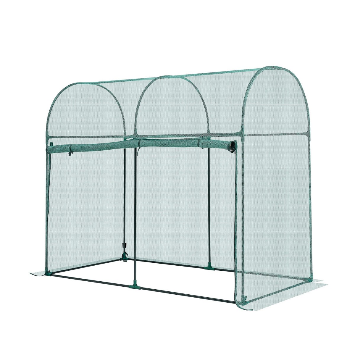 VEVOR Crop Cage, 1,8 x 0,91 x 1,5 m Σκηνή φυτοπροστασίας με πόρτα με φερμουάρ, ανθεκτικό στον άνεμο ψηλό κλωβό καλλιέργειας, εύκολο στην εγκατάσταση, υπερυψωμένο υπαίθριο κάλυμμα κρεβατιού με πλαίσιο, φυτικό δίχτυ για γκαζόν βεράντας κήπου
