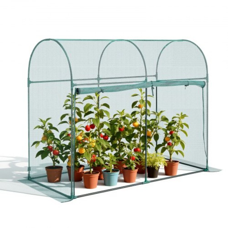 VEVOR Crop Cage, 1,8 x 0,91 x 1,5 m Σκηνή φυτοπροστασίας με πόρτα με φερμουάρ, ανθεκτικό στον άνεμο ψηλό κλωβό καλλιέργειας, εύκολο στην εγκατάσταση, υπερυψωμένο υπαίθριο κάλυμμα κρεβατιού με πλαίσιο, φυτικό δίχτυ για γκαζόν βεράντας κήπου