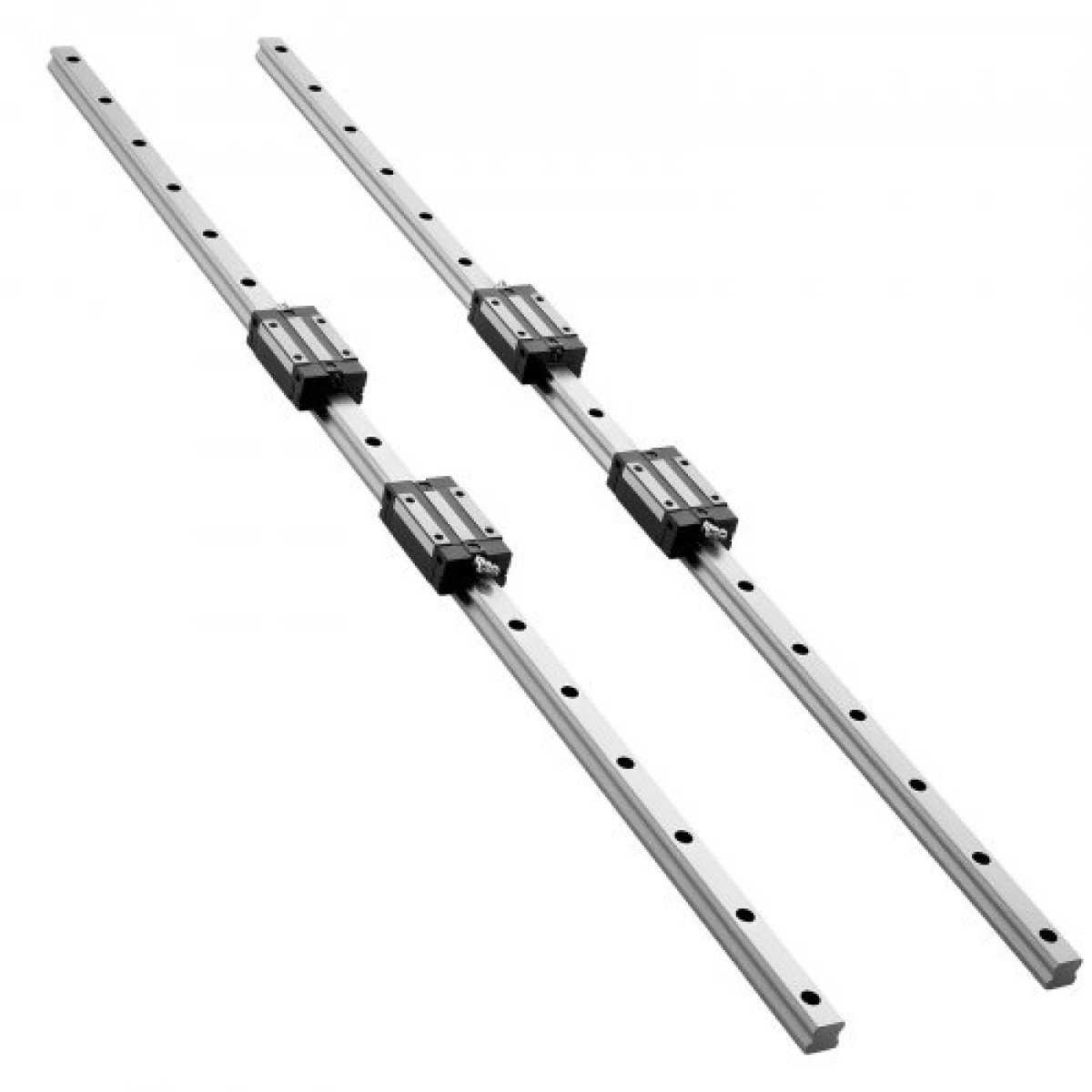 VEVOR Linear Rail Guide Kit, HGR20, 2Pcs 1000 mm (39,4 ιντσών) Γραμμικές ράγες κίνησης και 4 τεμ.