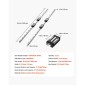 VEVOR Linear Rail Guide Kit, HGR20, 2Pcs 1000 mm (39,4 ιντσών) Γραμμικές ράγες κίνησης και 4 τεμ.