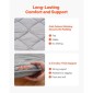 VEVOR Japanese Tatami Mat, Queen Size Πτυσσόμενο Γιαπωνέζικο Στρώμα Τατάμι, Στρώμα Futon με Αποθηκευτική Τσάντα & Στερέωμα, Πατάκι δαπέδου 9 στρώσεων για ύπνο, κοιτώνα, διαλογισμός, γιόγκα, 2032 x 1524 x 63,5 mm, γκρι