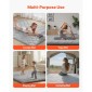 VEVOR Japanese Tatami Mat, Queen Size Πτυσσόμενο Γιαπωνέζικο Στρώμα Τατάμι, Στρώμα Futon με Αποθηκευτική Τσάντα & Στερέωμα, Πατάκι δαπέδου 9 στρώσεων για ύπνο, κοιτώνα, διαλογισμός, γιόγκα, 2032 x 1524 x 63,5 mm, γκρι