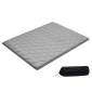 VEVOR Japanese Tatami Mat, Queen Size Πτυσσόμενο Γιαπωνέζικο Στρώμα Τατάμι, Στρώμα Futon με Αποθηκευτική Τσάντα & Στερέωμα, Πατάκι δαπέδου 9 στρώσεων για ύπνο, κοιτώνα, διαλογισμός, γιόγκα, 2032 x 1524 x 63,5 mm, γκρι