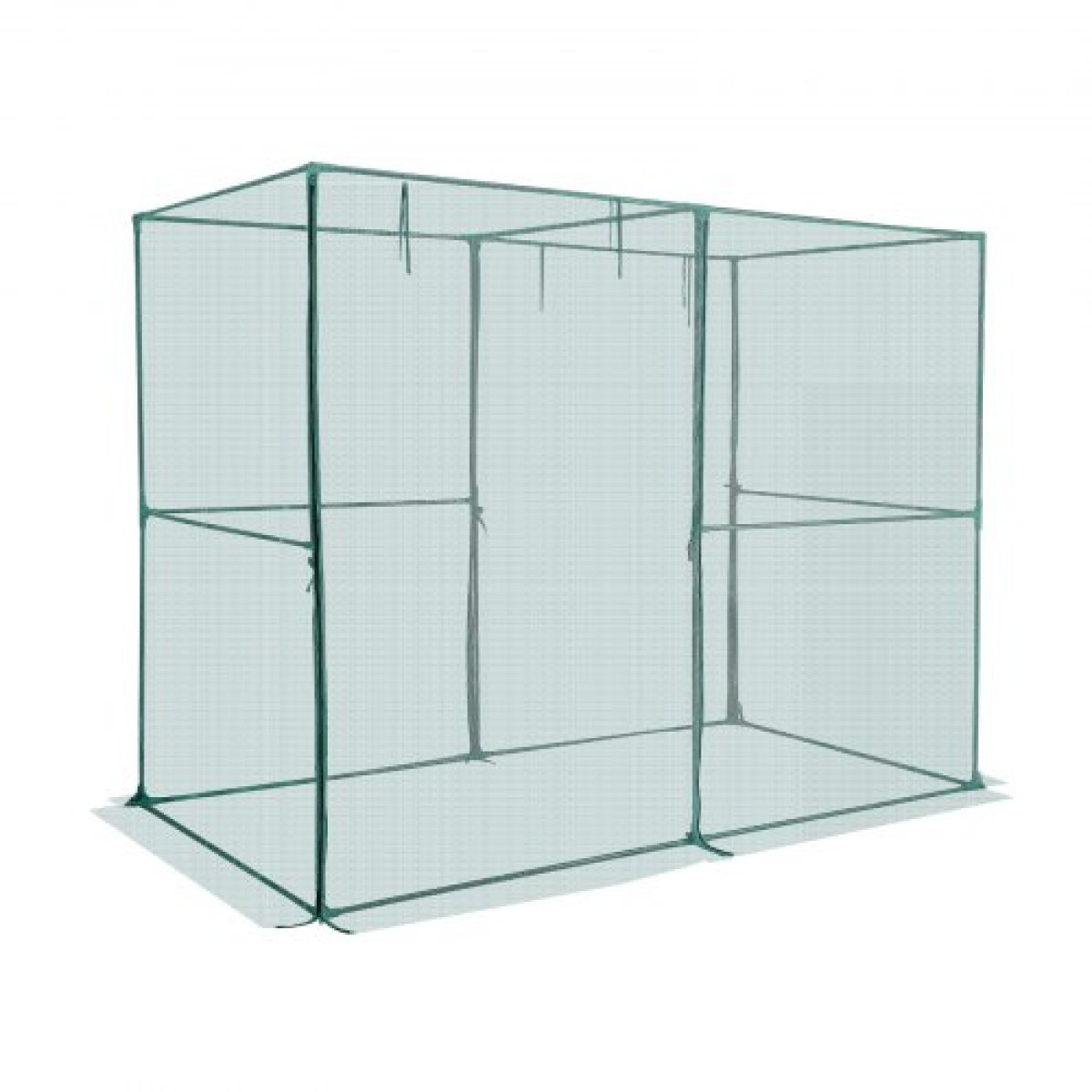 VEVOR Crop Cage, 2,39 x 1,2 x 1,8 m Σκηνή φυτοπροστασίας με πόρτα με φερμουάρ, ψηλό κλουβί καλλιέργειας ανθεκτικό στον άνεμο, εύκολο στην εγκατάσταση, υπαίθριο υπερυψωμένο κάλυμμα κρεβατιού, δίχτυ ντομάτας για γκαζόν βεράντας κήπου