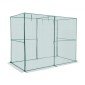 VEVOR Crop Cage, 2,39 x 1,2 x 1,8 m Σκηνή φυτοπροστασίας με πόρτα με φερμουάρ, ψηλό κλουβί καλλιέργειας ανθεκτικό στον άνεμο, εύκολο στην εγκατάσταση, υπαίθριο υπερυψωμένο κάλυμμα κρεβατιού, δίχτυ ντομάτας για γκαζόν βεράντας κήπου