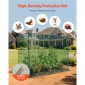 VEVOR Crop Cage, 2,39 x 1,2 x 1,8 m Σκηνή φυτοπροστασίας με πόρτα με φερμουάρ, ψηλό κλουβί καλλιέργειας ανθεκτικό στον άνεμο, εύκολο στην εγκατάσταση, υπαίθριο υπερυψωμένο κάλυμμα κρεβατιού, δίχτυ ντομάτας για γκαζόν βεράντας κήπου
