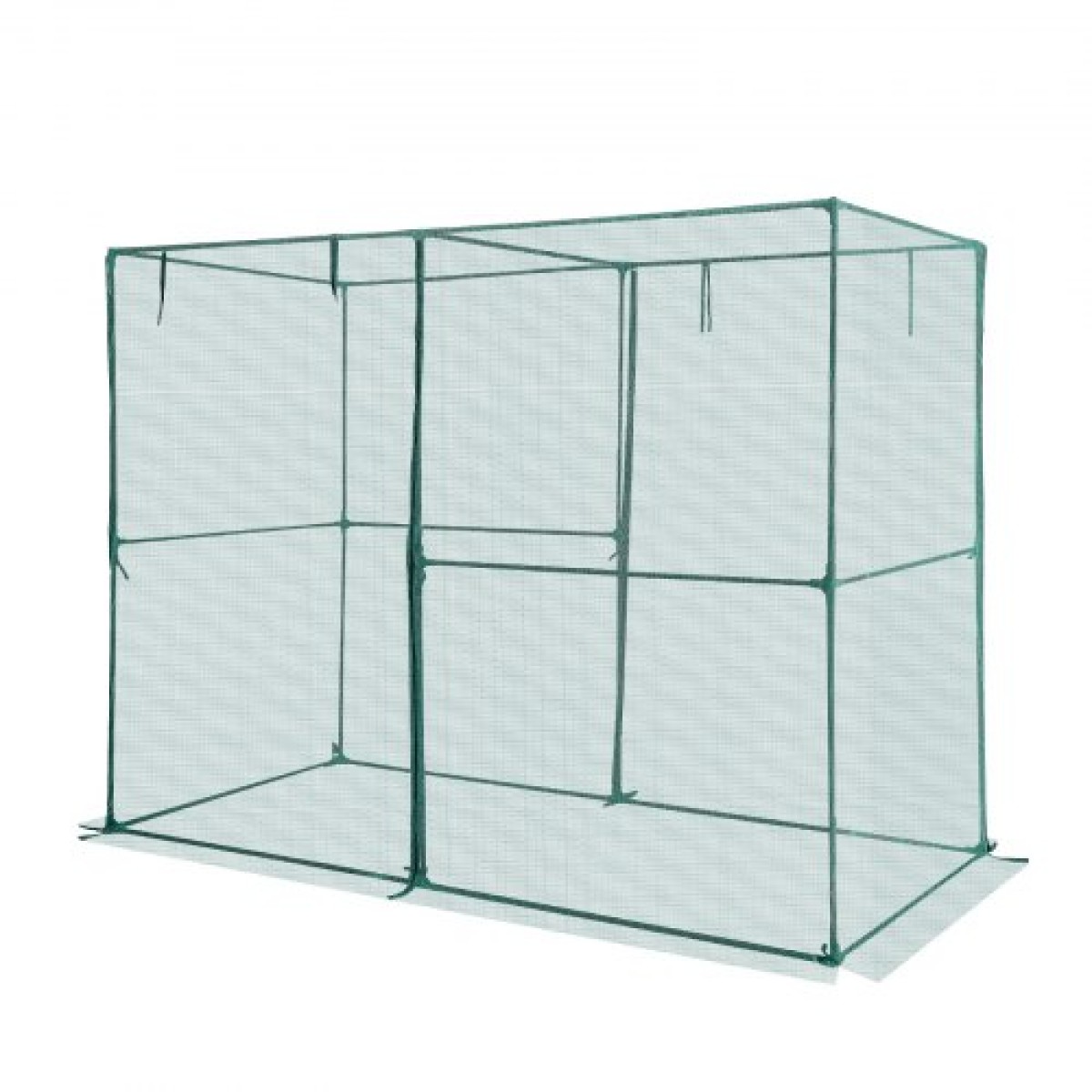 VEVOR Crop Cage, 2,39 x 1,2 x 1,8 m Σκηνή φυτοπροστασίας με πόρτα με φερμουάρ, ψηλό κλουβί καλλιέργειας ανθεκτικό στον άνεμο, εύκολο στην εγκατάσταση, υπαίθριο υπερυψωμένο κάλυμμα κρεβατιού, δίχτυ ντομάτας για γκαζόν βεράντας κήπου