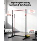 VEVOR Power Cage Squat Rack, Πολυλειτουργικός Εξοπλισμός Τύπου Πάγκου Power Rack με ρυθμιζόμενους γάντζους J 28 επιπέδων, Γυμναστήριο γυμναστικής προπόνησης στο σπίτι για σκουότ με μπάρα, έλξη, άρση βαρών