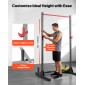 VEVOR Power Cage Squat Rack, Πολυλειτουργικός Εξοπλισμός Τύπου Πάγκου Power Rack με ρυθμιζόμενους γάντζους J 28 επιπέδων, Γυμναστήριο γυμναστικής προπόνησης στο σπίτι για σκουότ με μπάρα, έλξη, άρση βαρών